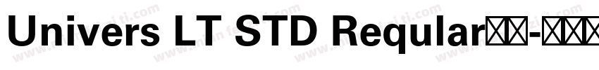 Univers LT STD Reqular字体字体转换